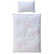 Duvet cover cot bed / toddler beds - Pink dots by La cerise sur le gateau Duvet cover cot bed / toddler beds - Pink dots by La cerise sur le gateau